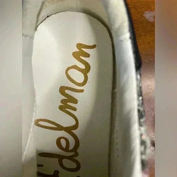 Sam Edelman girls AUBRIE SNEAKER low top glitter leopard print suede sz 2 used - Picture 8 of 10